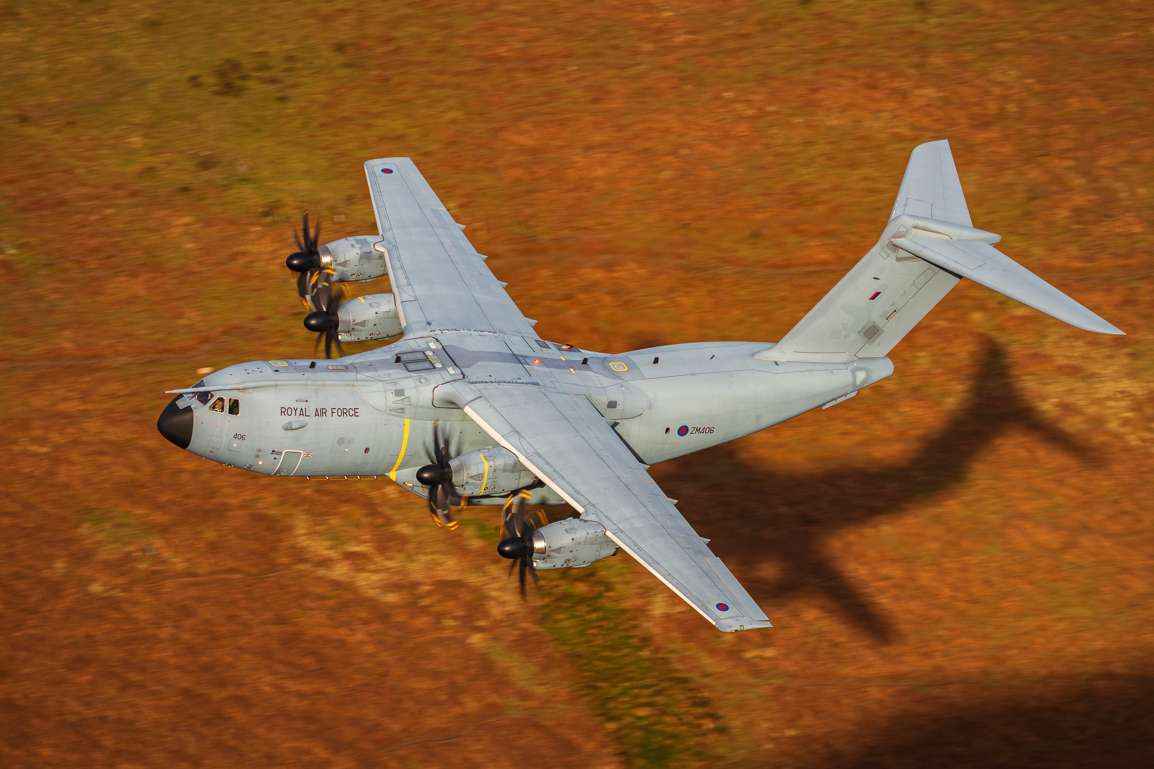 RAF A400M Atlas Shadow Mach Loop
